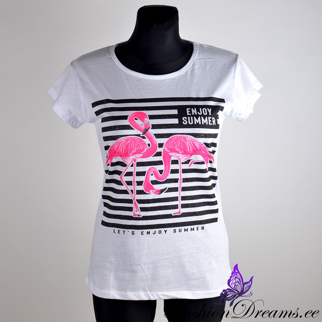 T-särk flamingodega