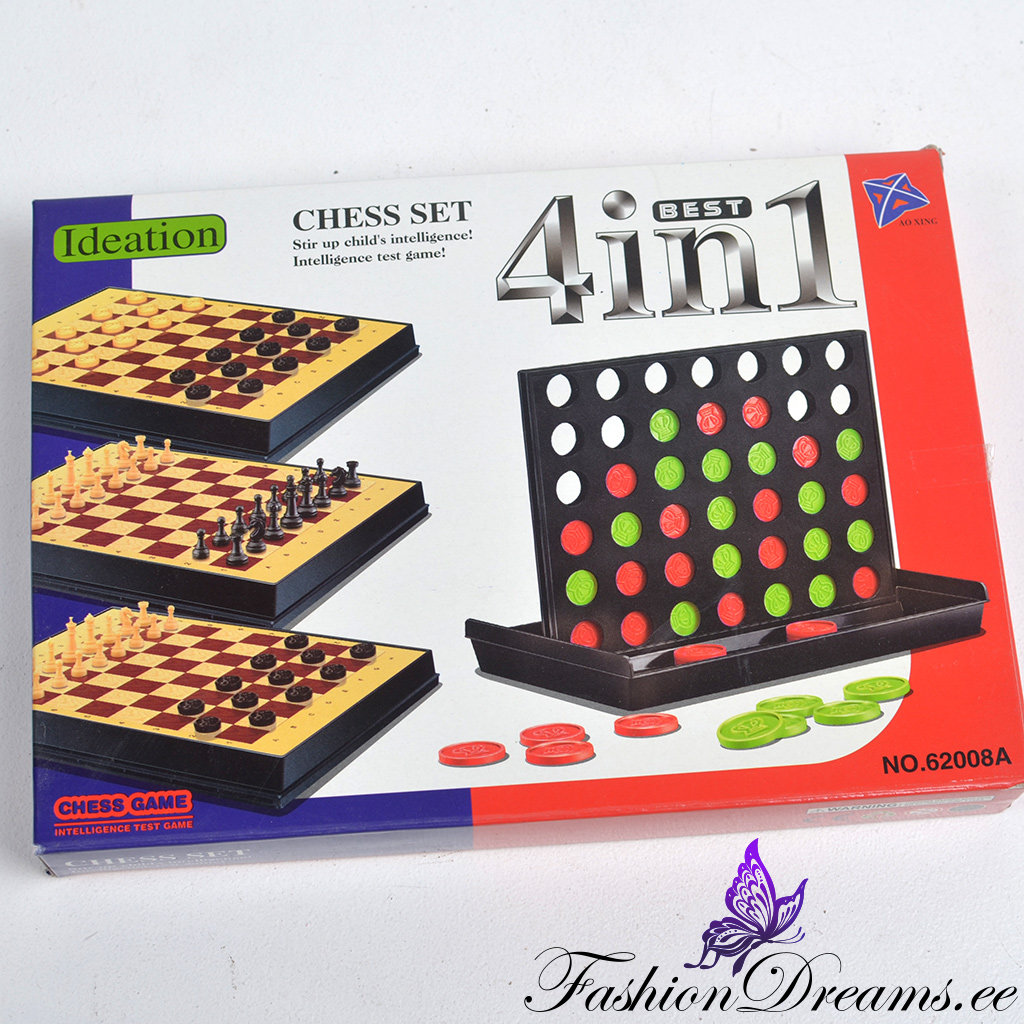 4in1 lauamängude komplekt