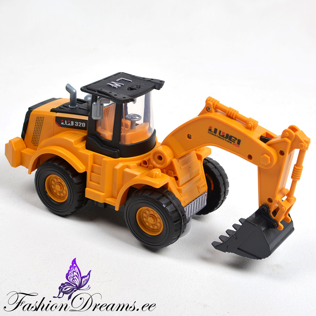 Liikuv heli- ja valgusefektidega ekskavaator