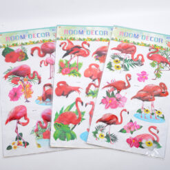 Ruumilised seinakleepsud flamingodega