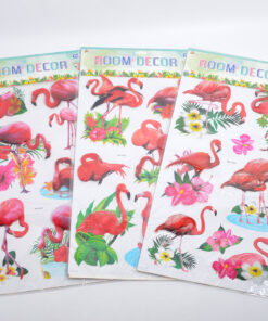 Ruumilised seinakleepsud flamingodega