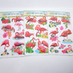 Alternative view of Ruumilised seinakleepsud flamingodega