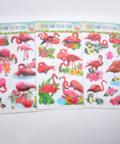 Alternative view of Ruumilised seinakleepsud flamingodega