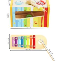 Puidust haamriga toksimise mäng + metallofon