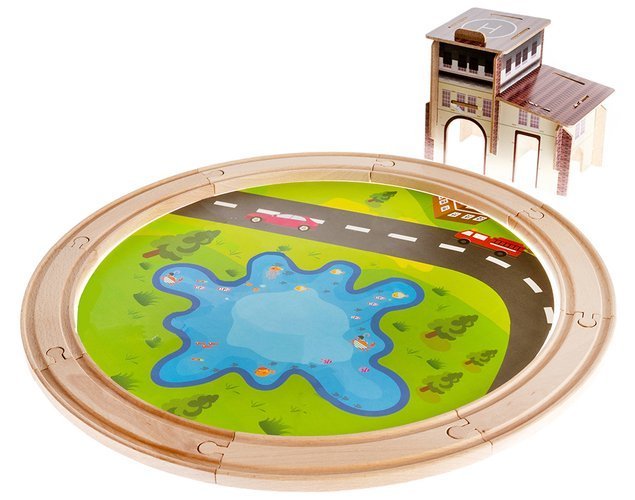 puidust autorada + magnetitega kalapüügimäng