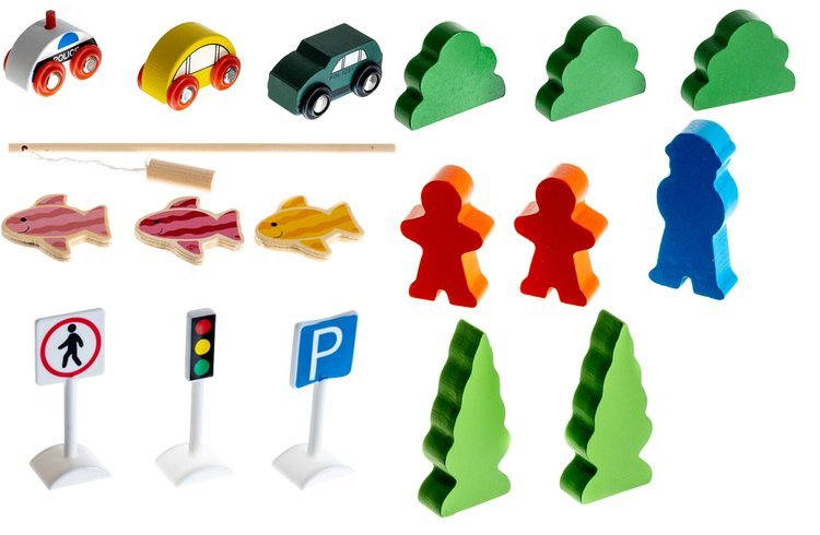 puidust autorada + magnetitega kalapüügimäng