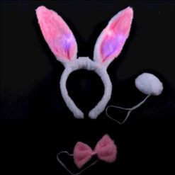 Jänese kostüüm - valgustusega jänesekõrvad