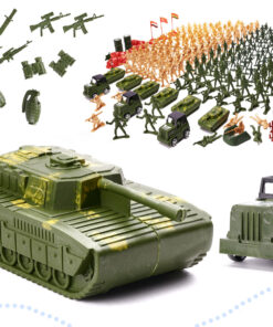 Sõdurifiguuride ja sõjamasinate komplekt