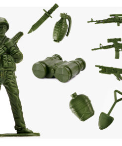 Sõdurifiguuride ja sõjamasinate komplekt