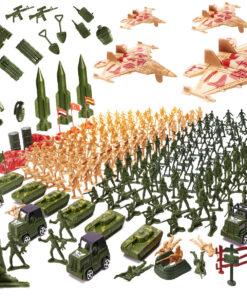 Sõdurifiguuride ja sõjamasinate komplekt