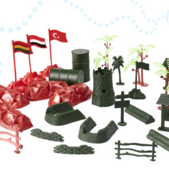 Sõdurifiguuride ja sõjamasinate komplekt