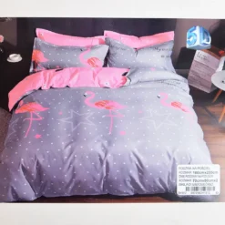 Voodipesu komplekt flamingodega 160x200cm