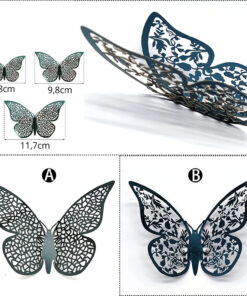 Alternative view of 3D liblikatega dekoratiiv-kleepsud - 24tk