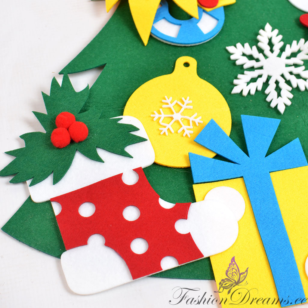 DIY vildist jõulupuu koos ehete ja tuledega - Image 4