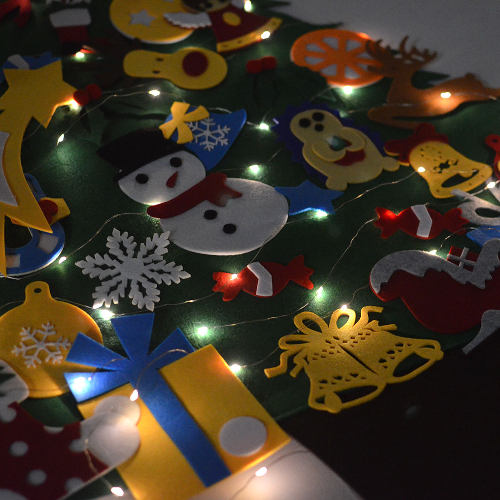 DIY vildist jõulupuu koos ehete ja tuledega - Image 8