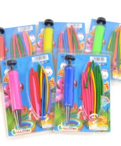 Õhupalliloomade tegemise komplekt - õhupallipump + pikad õhupallid