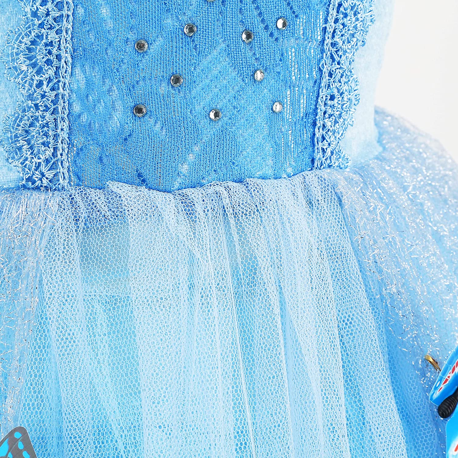 Printsessi kleit koos aksessuaaridega / Tuhkatriinu kostüüm liblikatega - Image 6