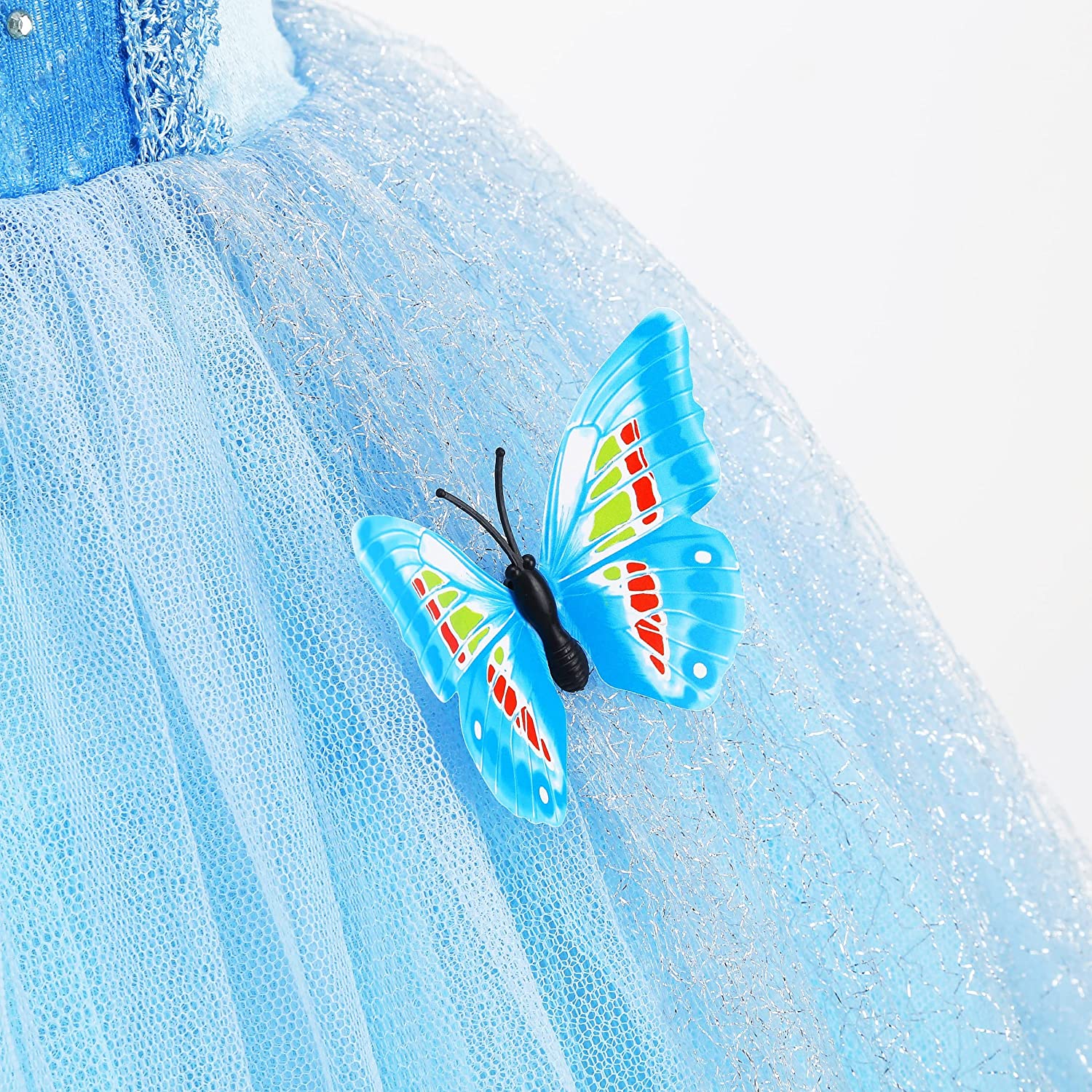 Printsessi kleit koos aksessuaaridega / Tuhkatriinu kostüüm liblikatega - Image 7