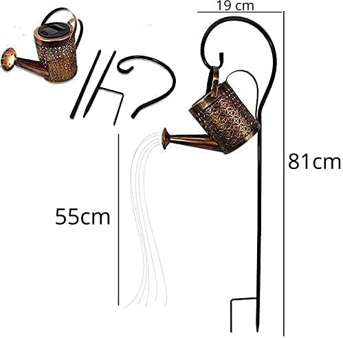 Päikesepatareiga dekoratiivne aiavalgusti - LED kastekann - Image 7