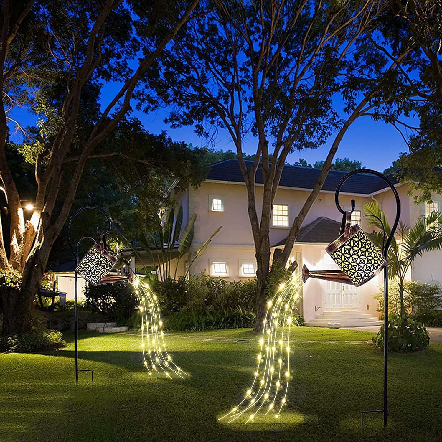 Päikesepatareiga dekoratiivne aiavalgusti - LED kastekann - Image 3