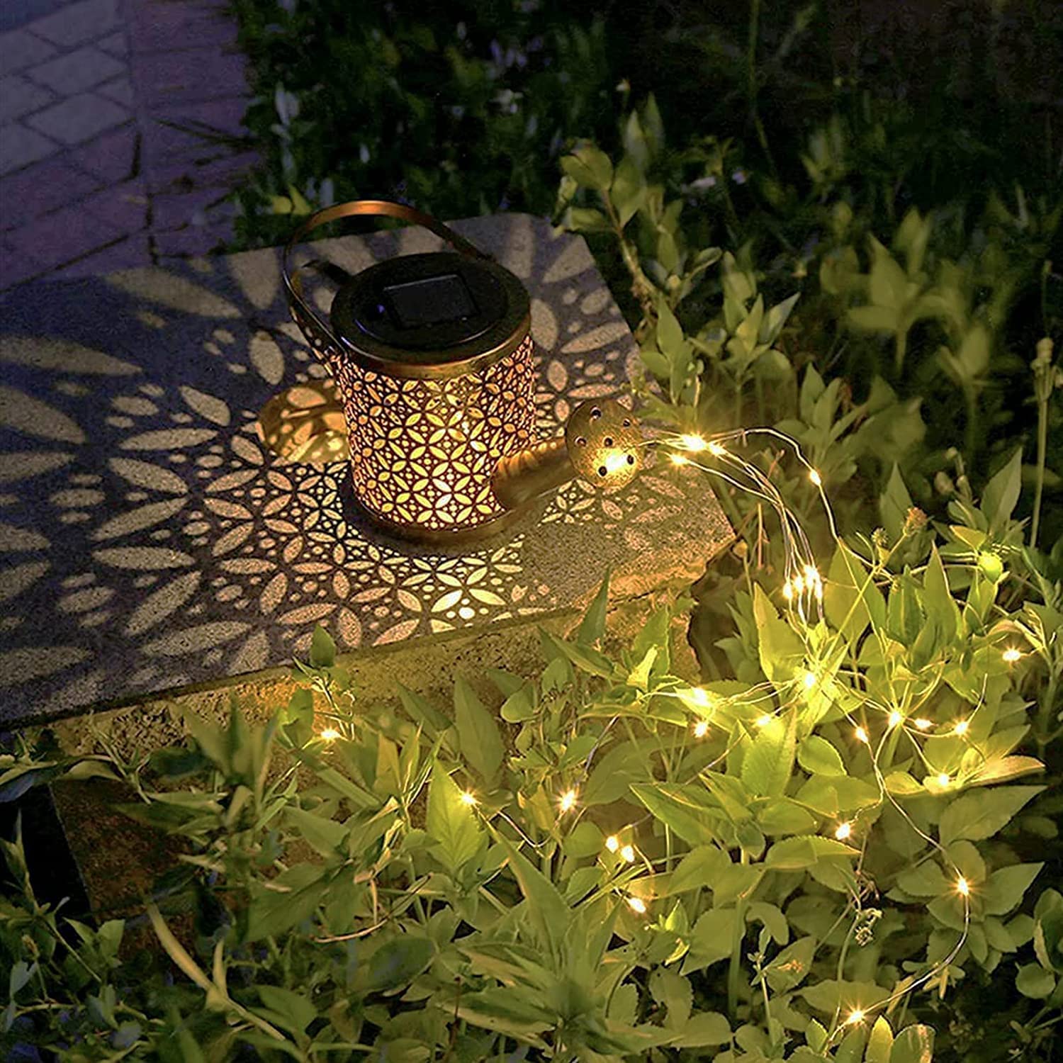 Päikesepatareiga dekoratiivne aiavalgusti - LED kastekann - Image 5