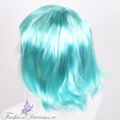 Lühike sinakasrohekine parukas