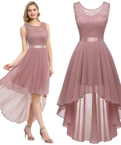 pidulik high low kleit roosa