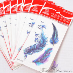 Ajutine tattoo sulgedega