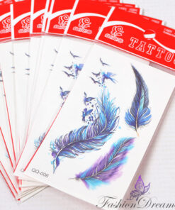 Ajutine tattoo sulgedega