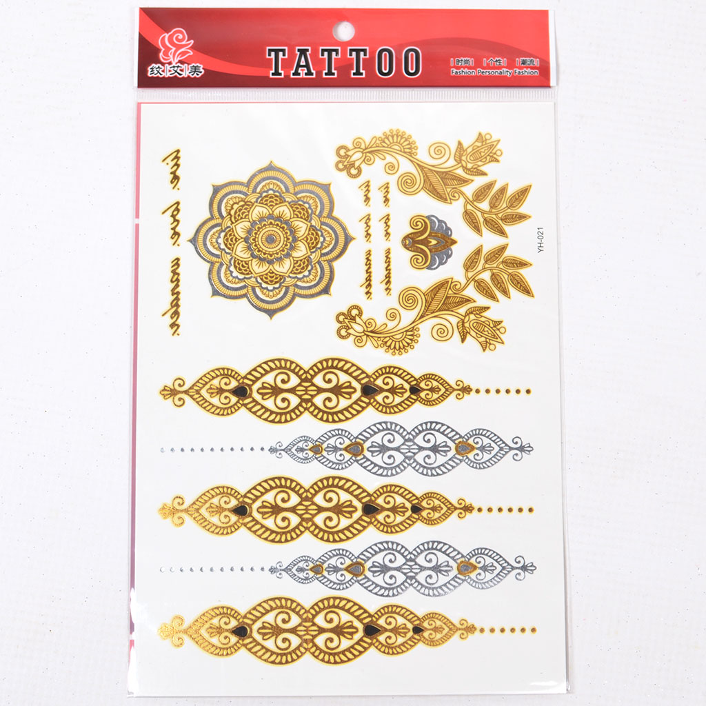 metallic tattoo