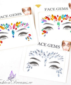 näokristallid, kleebitavad kivikesed näole