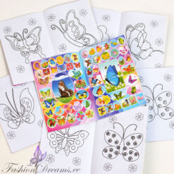 Alternative view of Kleepsudega värviraamat liblikatega