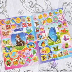 Kleepsudega värviraamat liblikatega Soodukas.Com