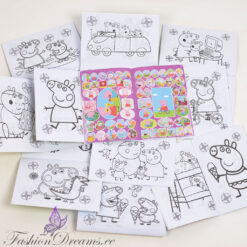 Alternative view of Kleepsudega värviraamat Põrsas Peppa