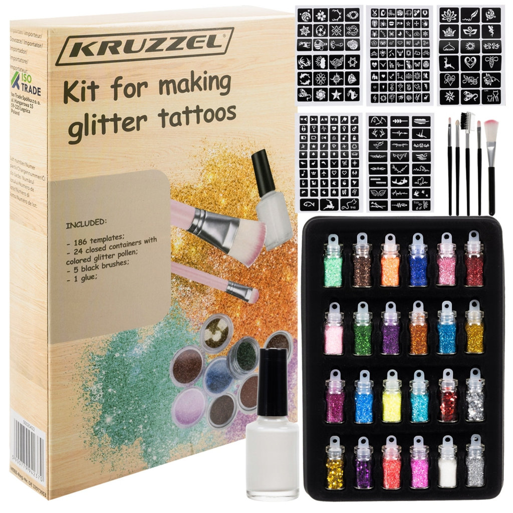 glitter tattoo komplekt