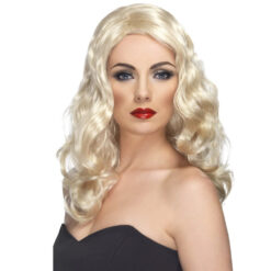 blond lokkis parukas