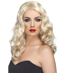 blond lokkis parukas