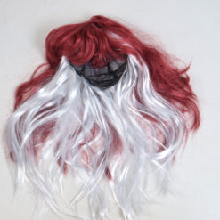 Alternative view of Tumepunane + valge parukas