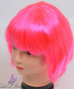 Alternative view of Lühike roosa parukas