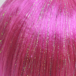 Roosa sädelev parukas Soodukas.Com