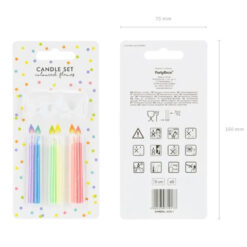 värvilise leegiga tordiküünlad