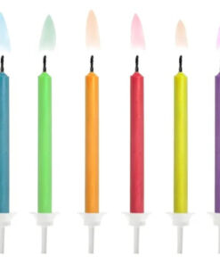 värvilise leegiga tordiküünlad