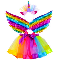 värviline ükssarviku kostüüm