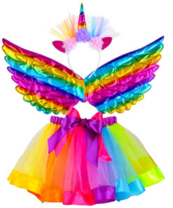 värviline ükssarviku kostüüm