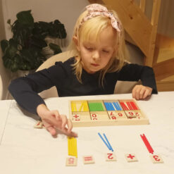 Alternative view of Puidust arvutuspulgad ja numbriklotsid