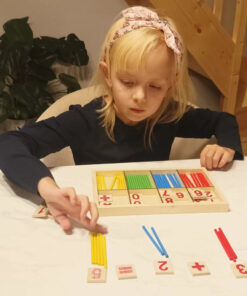 Alternative view of Puidust arvutuspulgad ja numbriklotsid