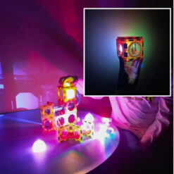 Magnetklotsid - valgustusega pallirada (75 osa) Soodukas.Com