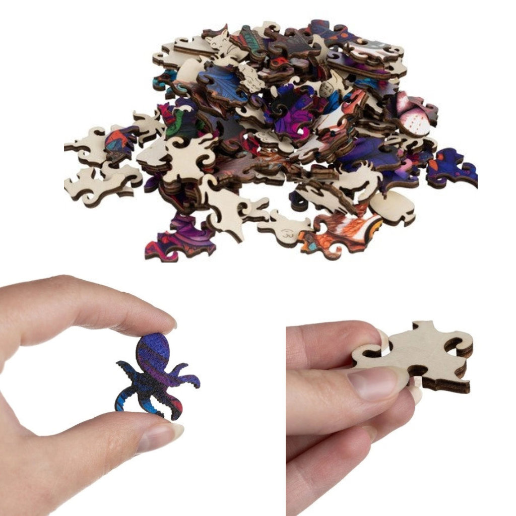 Puidust erikujuliste tükkidega pusle (130 osa) – Soodukas.Com Puidust erikujuliste tükkidega pusle (130 osa) - Image 3