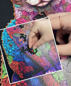 Alternative view of Puidust erikujuliste tükkidega pusle (130 osa)