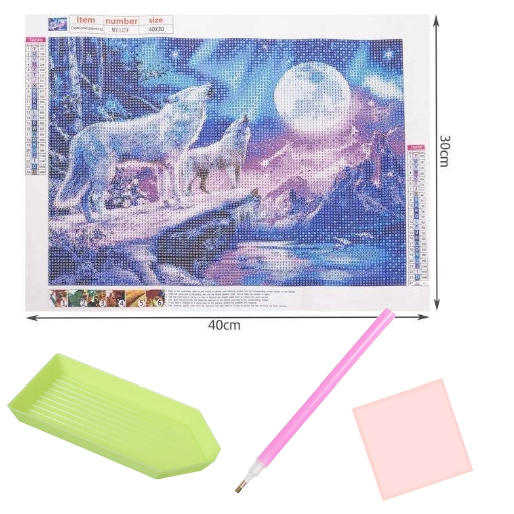 Teemanditikand / teemantmosaiik "Hundid" - Image 3